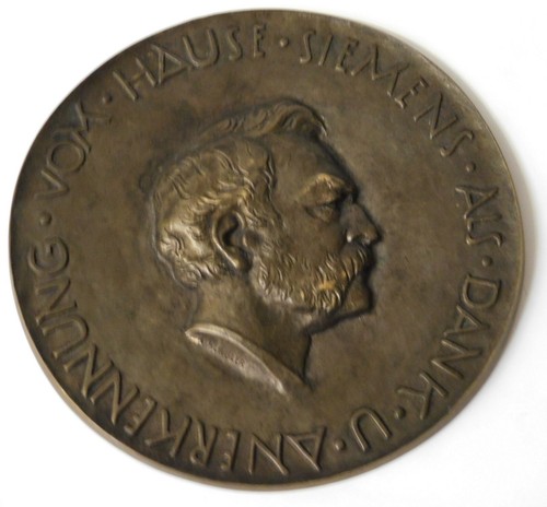 Alte bronze plakette - alte, relief