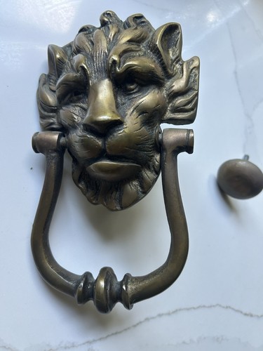 Antiker türklopfer löwenkopf - türklopfer,