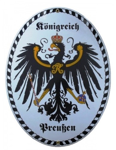 Emailleschild königreich - emailleschild,