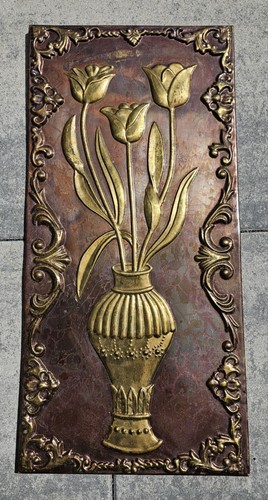 Blumen vintage reliefbild - blumen,