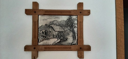 Zinnbild holzrahmen 50 - zinnbild, in