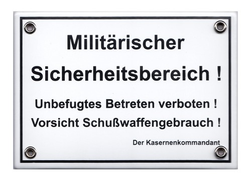 Emailleschild warnschild - emailleschild,