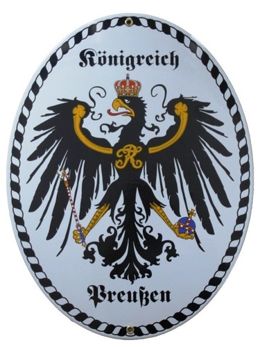 Emailleschild königreich - emailleschild,
