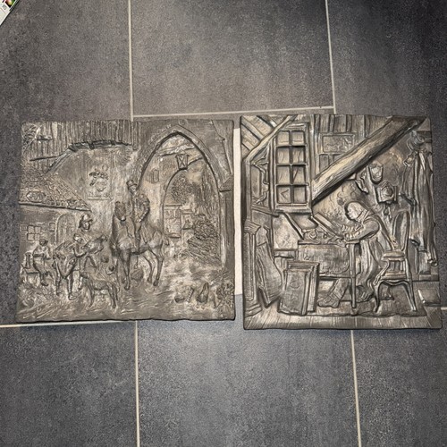 Zinn relief handarbeit - handarbeit, |