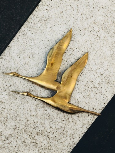 Vintage wandbehang messing - wandbehang,