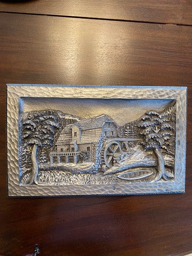 Zinnbild relief alte mühle - zinnbild, ,relief