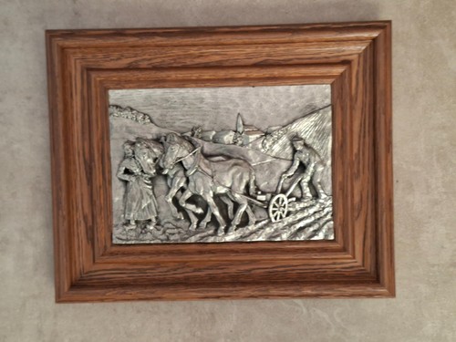 Antikes zinn relief bild - antikes,
