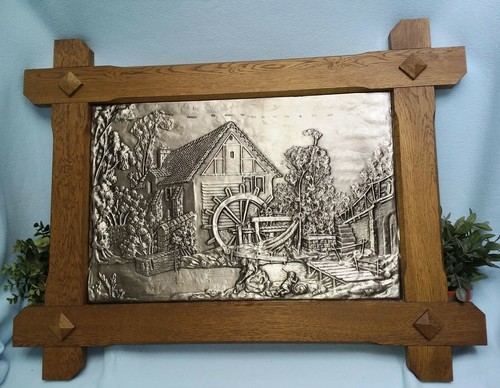 Relief bild dorfleben - relief, bild,